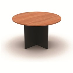 OM ROUND MEETING TABLE D900 x H720mm Cherry Charcoal