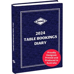 Zions Table Booking Diary 2 Pages To A Day A4 Blue