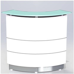 POLARIS RECEPTION COUNTER W 920 x D 805 x H 835mm Gloss White