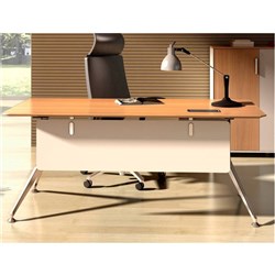 POTENZA RECTANGULAR DESK W 1600 x D 800 x H 750mm Virginia Walnut/White