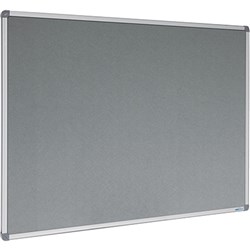 VISIONCHART PINBOARD FELT 2400 x 1200mm Grey