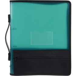 Marbig Zipper Binder 2R 25mm Green