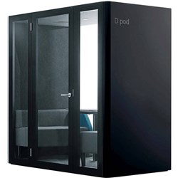 INAPOD D POD 2 - 4 PERSON BOOTH 2200W x 1200D x 2170H Black