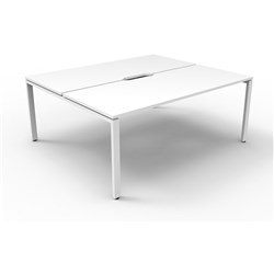 DELUXE RAPID INFINITY 2 SIDED WORKSTATION 2 PERSON 1500Wx 1530Dx730mmH NW/WS Profile Leg