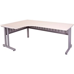 CLEG CORNER WORKSTATION 1800W x 1200W x 700D x 730mmH Natural White