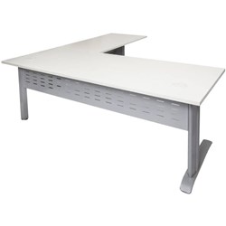 RAPID SPAN OPEN WORKSTATION 1800W x 1800W x 700D x 730mmH NW with Brushed Silver Frame