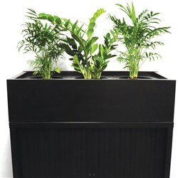 GO TAMBOUR PLANTER BOX 900mmW Black