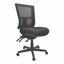 BURO METRO II NO ARMS NYLON BASE SEAT SLIDE BLACK