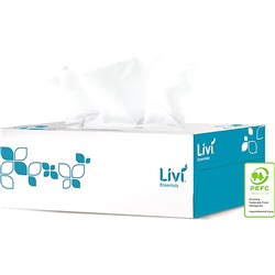 Livi Essentials Facial Tissues Hypoallergenic 2 Ply 200 Sheets Ctn30 - 1302