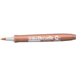 Artline Decorite Brush Markers Metallic Bronze