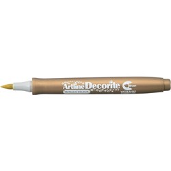 Artline Decorite Brush Markers Metallic Gold