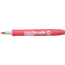 Artline Decorite Brush Markers Metallic Red