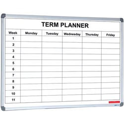 Vision Chart Term Planner Whiteboard Magnetic 1200x900mm