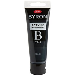 Byron Acrylic 75ml Black Jasart