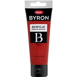Byron Acrylic 75ml Warm Red Jasart
