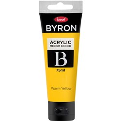 Byron Acrylic 75ml Warm Yellow Jasart