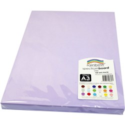 Spectrum Board A3 220gsm Lilac 100 Sheets