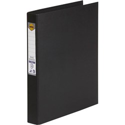 Marbig® Linen PE Binder A4 3D Ring 25mm Black