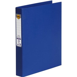 Marbig® Linen PE Binder A4 4D Ring 25mm Blue