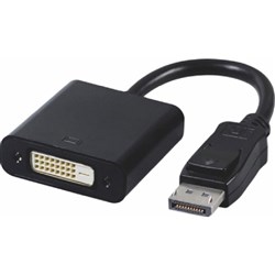 Astrotek Display Port DP To DVI Adapter Male to Female 15cm Black