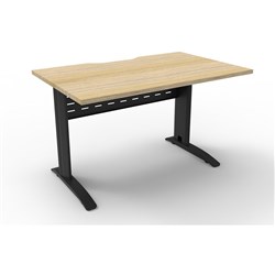 Rapidline Span Workstation 1200Wx750mmD Natural Oak & Black