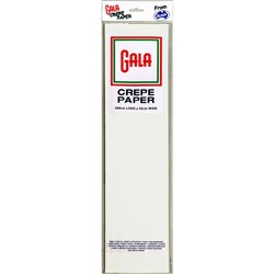 Alpen Gala Crepe Paper 240X50cm White Pack of 12