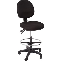 Rapid EC070CM Operator Chair Medium Back Drafting Black