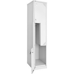 Rapid Go Step Locker 1830Hx380Wx455mmD Silver Grey