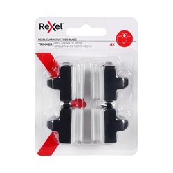 Rexel Replacement Straight Fixed Blade For ClassicCut 1208P Trimmer Pack Of 4