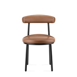 Rapidline Nyx Breakout Room Chair Black Steel Legs Amber Seat