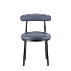 Rapidline Nyx Breakout Room Chair Black Steel Legs French Navy Seat