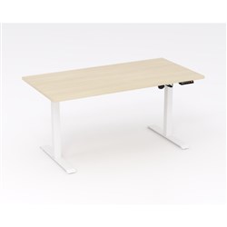 OLG QuickStand Electric Height Adjustable Workstation 1500W x 695-1175mmH White/Nordic Maple