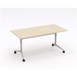 OLG Uni Flip Table 1800W x 750D x 720mmH White Frame Nordic Maple Top