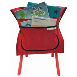 Writer Nylon Chairbag 2 Pocket Red 455mm wide