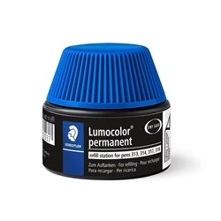 Staedtler Lumocolor 313 314 317 318 Permanent Pen Refill Station Blue