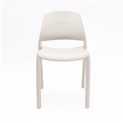 Rapidline Flexi Stacking Chair Polypropylene White Back White Seat