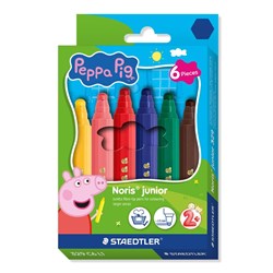 Staedtler Noris Junior Peppa Pig Fibre Tip Pen Broad 2.5mm Assorted Pack Of 6