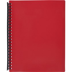 DISPLAY BK A4 40 POCKET REF RED