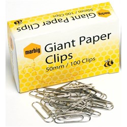 PAPER CLIP GIANT 50mm Marbig