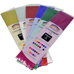 Foil Crepe Paper Assorted 6 Sheets