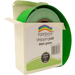 Paper Stripping Rolls DARK GREEN 50mm x 30m