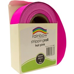 Paper Stripping Rolls HOT PINK 50mm x 30m