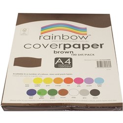 Cover Paper 125gsm Single Rainbow A4 - BROWN