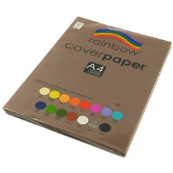 Cover Paper 125gsm Single Rainbow A4 - BROWN