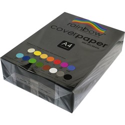 Cover Paper A4 Black 500 125gsm - 500 sheets