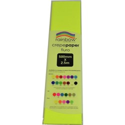 Crepe Paper Fluors Yellow