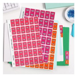 AVERY COLOUR CODE LABELS SERIES 3 ALPHABETICAL A 25 X 38mm