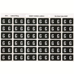 AVERY COLOUR CODE LABELS SERIES 3 ALPHABETICAL G 25 X 38MM
