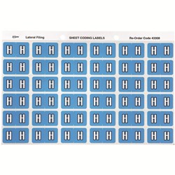 AVERY COLOUR CODE LABELS SERIES 3 ALPHABETICAL H 25 X 38MM