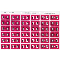 AVERY COLOUR CODE LABELS SERIES 3 ALPHABETICAL N 25 X 38MM